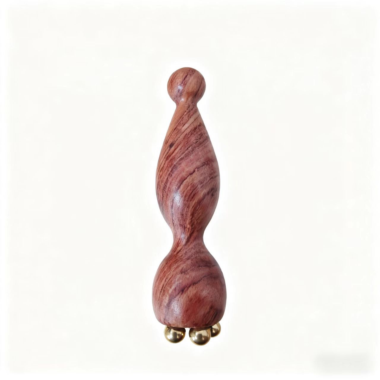 Brazilian rosewood copper beads small lotus pod