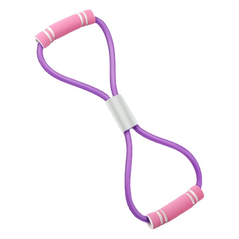 Dispositivo de tensión de ocho palabras yoga hombro abierto espalda pierna belleza Banda de tensión de 8 palabras fitness hogar cuerda de tensión elástica multifuncional para mujer