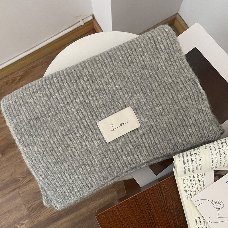 Year's Red Knitted Wool for Girls Winter 2024 New Versatile Korean Edition High End Scarf_voghion.com