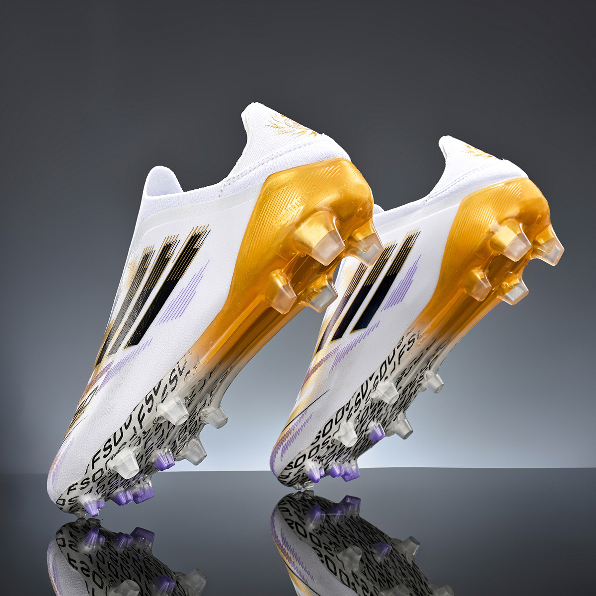 Zapatos de fútbol infantiles transfronterizos, zapatos de fútbol adolescentes masculinos, estudiantes, zapatos de fútbol femeninos TF, zapatos de fútbol aggravar al por mayor
