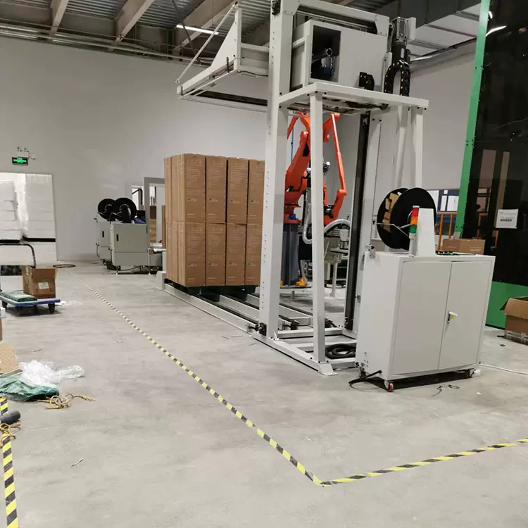 全自动水平在线打包机加气砖啤酒瓶快递包裹打包电商小纸箱打包机