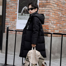 儿童羽绒服男童长款2025新款冬季中长款过膝加厚保暖外套反季清仓