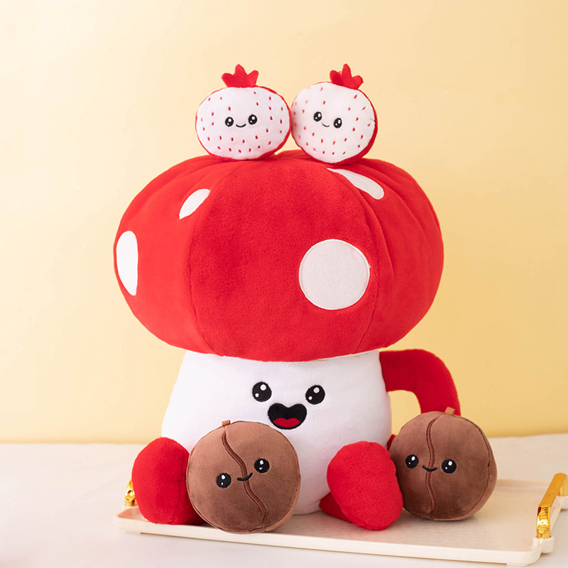 Transfronteriza una bolsa de galletas amor frijoles solubles snack almohada murciélago lleno de juguetes de peluche una bolsa de murciélago Muñeca