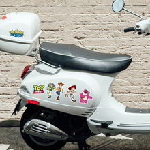 卡通可愛玩具總動員電動車貼紙胡迪巴斯光年汽車油箱蓋裝飾貼畫