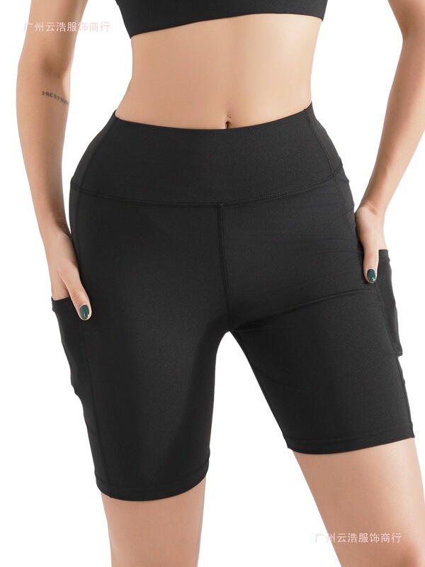 Cross-Border Temu Plus-Size Five-Pocket Yoga Pants High-Waisted Butt-Lifting Fitness Shorts Women's Naked-Feel Sports Shorts Cross-Border Temu Plus-Size Five-Pocket Yoga Pants High-Waisted Butt-Lifting Fitness Shorts Women's Naked-Feel Sports Shorts