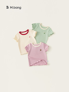 Children's T-shirt, summer clothing with a round collar, children's clothing, western style, with short sleeve