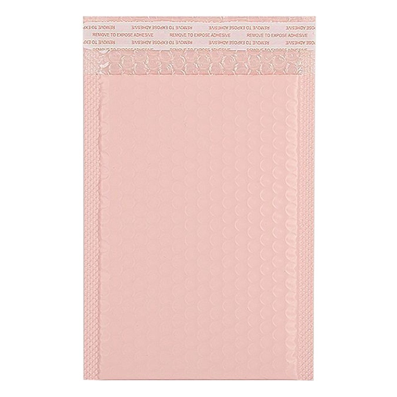 Youcheng bolsa de burbuja de color rosa bolso autoadhesivo bolsa de burbuja a prueba de golpes al por mayor 140g bolsa de espuma de doble capa en stock