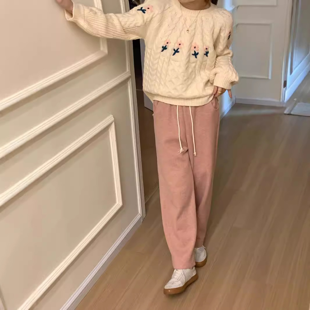 24 invierno Puyuan francés dulce engrosado cálido camisa de punto de torsión chaqueta de mujer otoño invierno nuevo