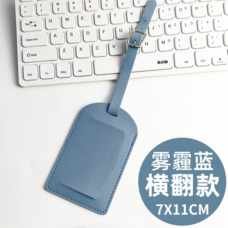 Transfronterizo spot multicolor, dos tipos de tapa plana, tarjeta de embarque de cuero gruesa con firma impresa en papel, tarjeta de equipaje pu