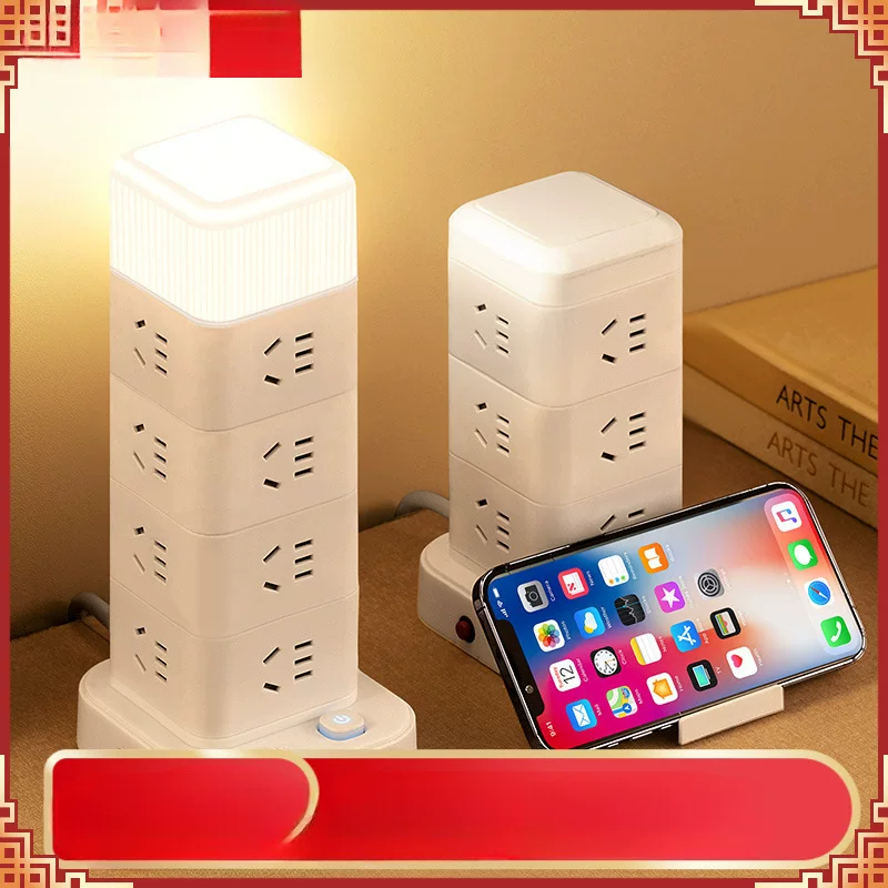 Plug -in multi -plug -in three -dimensional household multi -functional porous wiring