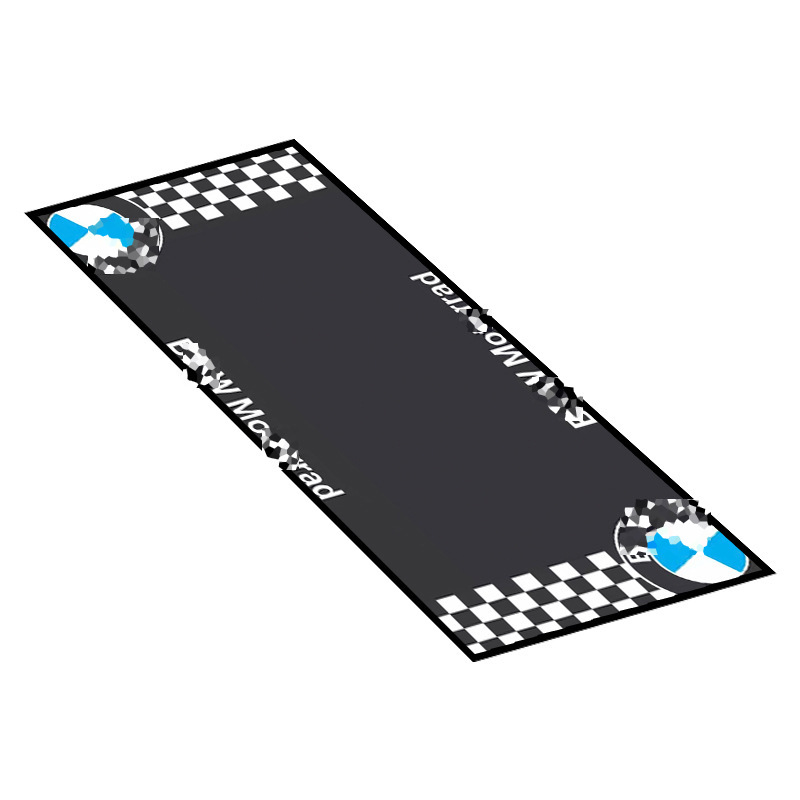 Alfombra para motocicleta, tapete de exhibición para sala de exposición de equipos de motociclismo, tapete especial para el suelo, alfombra para dormitorio, imprescindible para los entusiastas de las motocicletas, forma cuadrada.