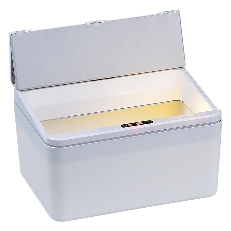 Intelligent induction electric desktop trash can wall-hanging kitchen wall-hanging storage box desk office mask box tissue box