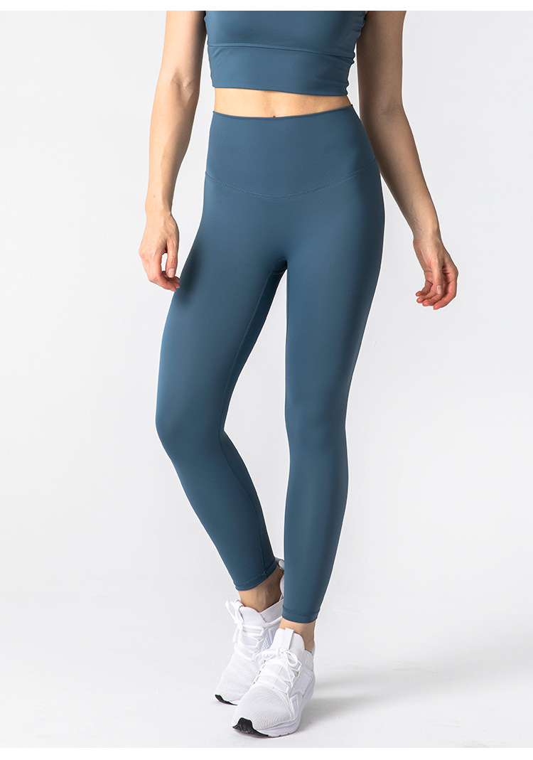 Seamless wideband waist sport leggings NSJO48329