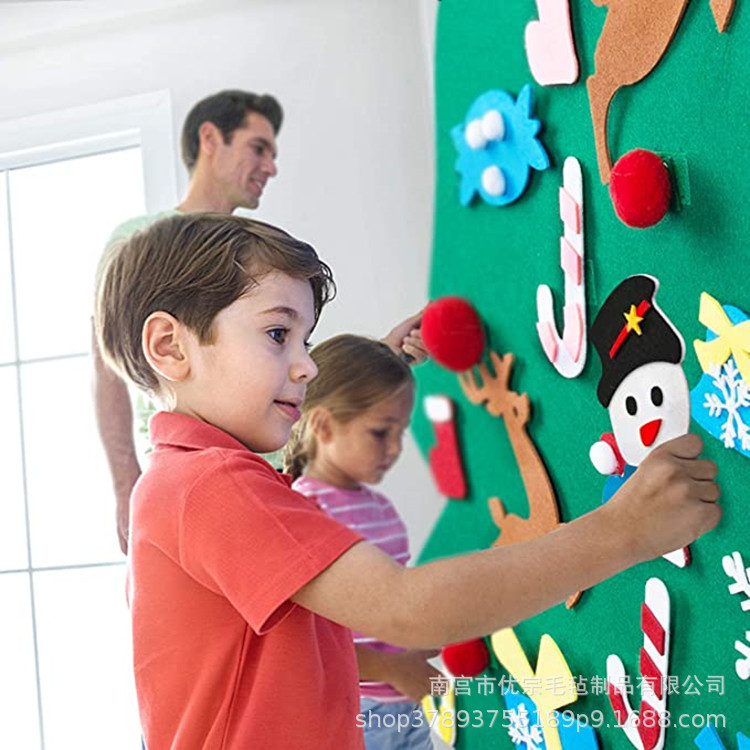 Nueva decoración navideña suministros para niños hechos a mano DIY tridimensional árbol de Navidad grande ceremonia colgante de Navidad