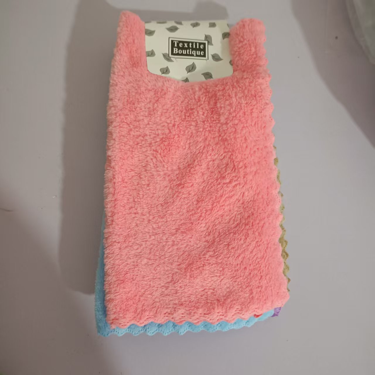 Cocina doméstica limpia paño suave absorción de agua no pegajoso aceite piña toalla cuadrada toalla de coral toalla lavavajillas