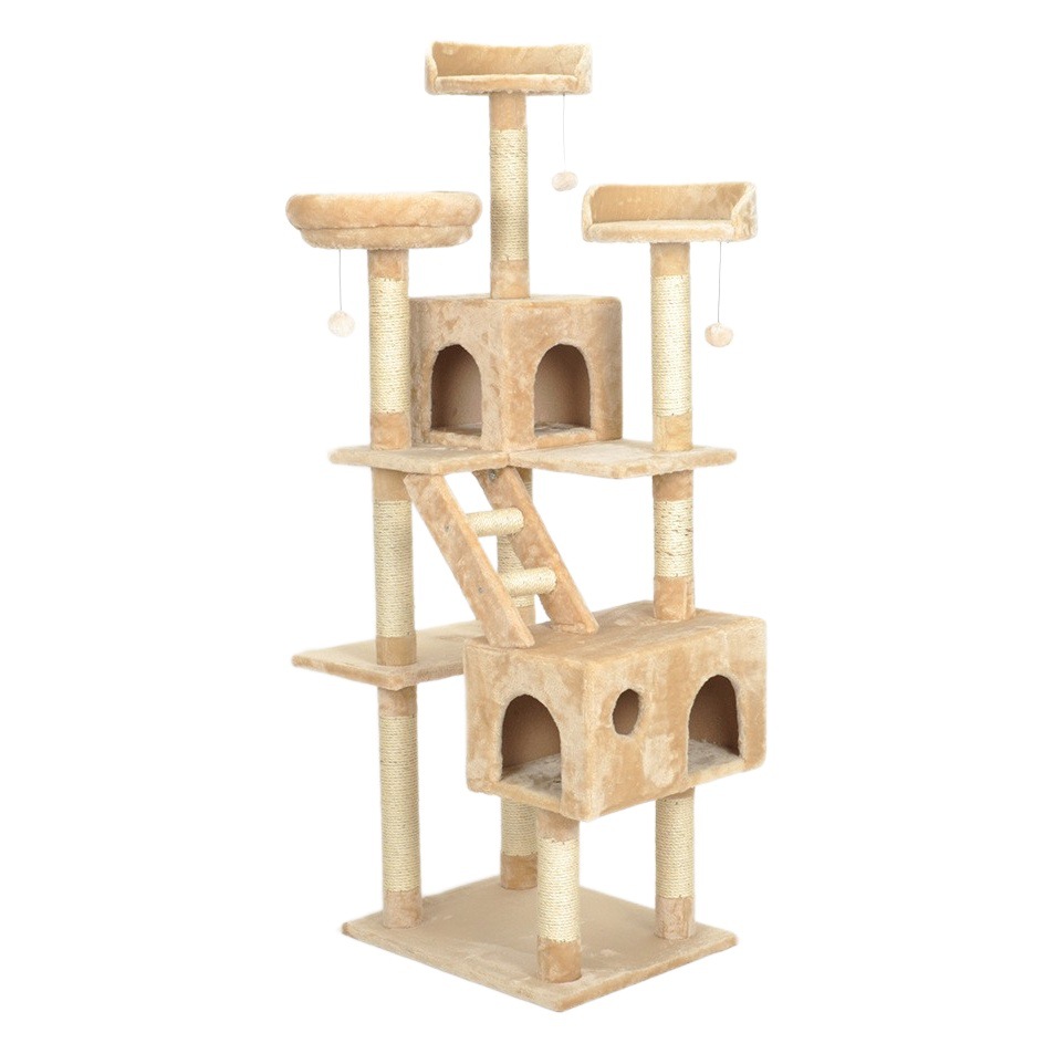 Gato escalada rack gato nido gato árbol integrado gato de gran tamaño rasguño estante de gato de cisal tablero de rasguño gran rascador Villa gato rasguño rack