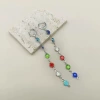 Round Diamond Color-White K Earrings