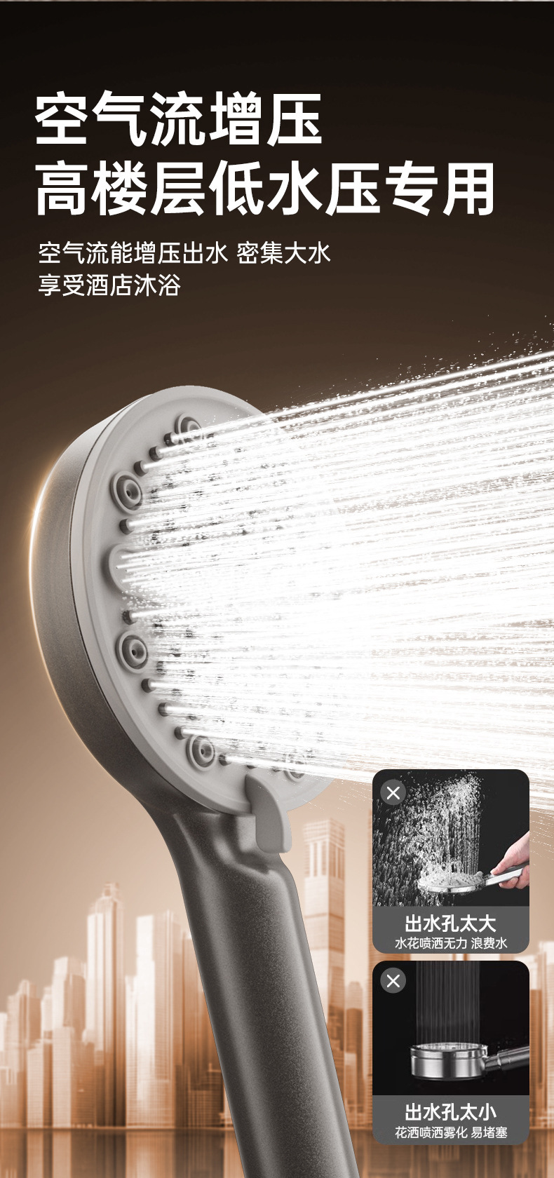 Pressurized showerhead shower set, household super powerful bathroom heater, bath faucet, bathroom water heater, bath lotus pod undefined