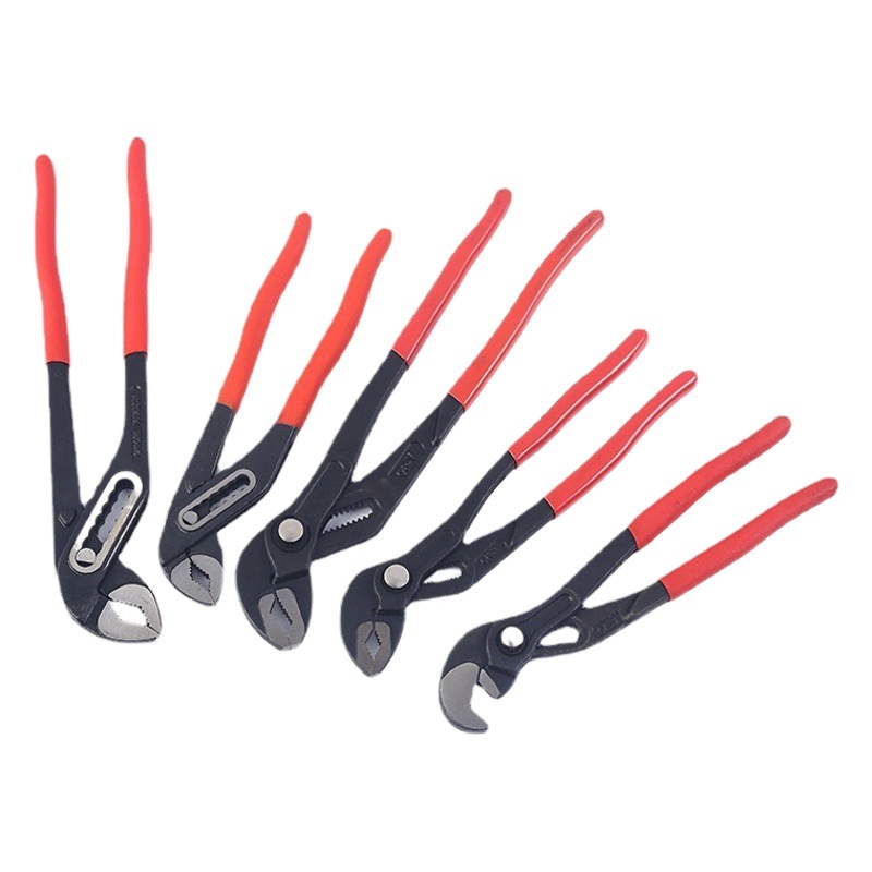 Venta al por mayor de plástico de grado industrial alicates de bomba de agua Alicates de punta de águila alicates de tubería prensa rápida abrazadera herramientas de reparación de tuberías exportación