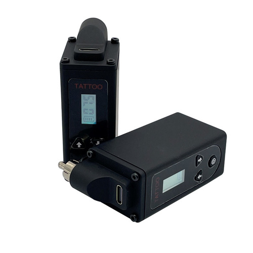 Lanrui Portable Wireless Tattoo Power Supply Elbow Mini Battery Plug Equipment Type-C Rechargeable Battery Pen