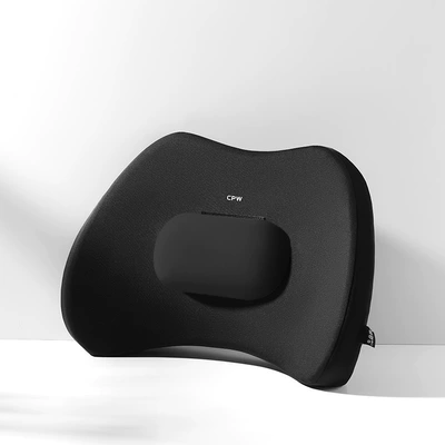 Lumbar Back Waist Protection Backrest: Waist support - black-adjustable-single-lumbar-support