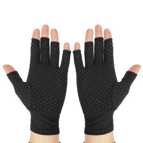 Amazon dispensing black gloves protective half-finger cycling non-slip sports outdoor fitness cycling gloves