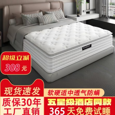 Five-Star Hotel Memory Foam Latex Independent Pocket Spring Compression Mattress for Home Bedroom, Ultra-Soft and Thickened Cushion Five-Star Hotel Memory Foam Latex Independent Pocket Spring Compression Mattress for Home Bedroom, Ultra-Soft and Thickened Cushion