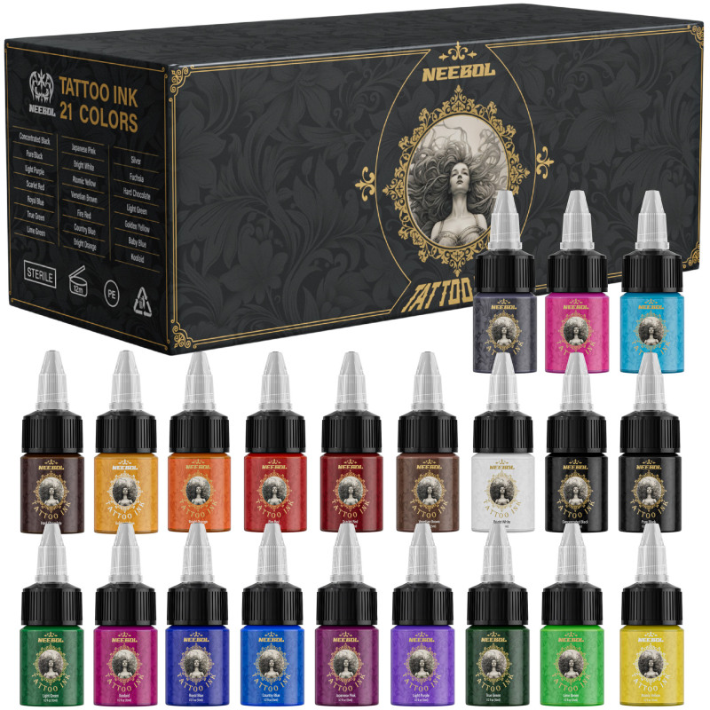 Neebol14/21 Color Tattoo Ink Pigment Tattoo Color Ink 15ml Ink Tattoo Color Ink Cross-Border Wholesale Neebol14/21 Color Tattoo Ink Pigment Tattoo Color Ink 15ml Ink Tattoo Color Ink Cross-Border Wholesale