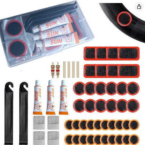 Cross-Border Bicycle Tire Cold Repair Glue Film Portable Cycling Repair Emergency Quick Tire Repair Tool Set Box