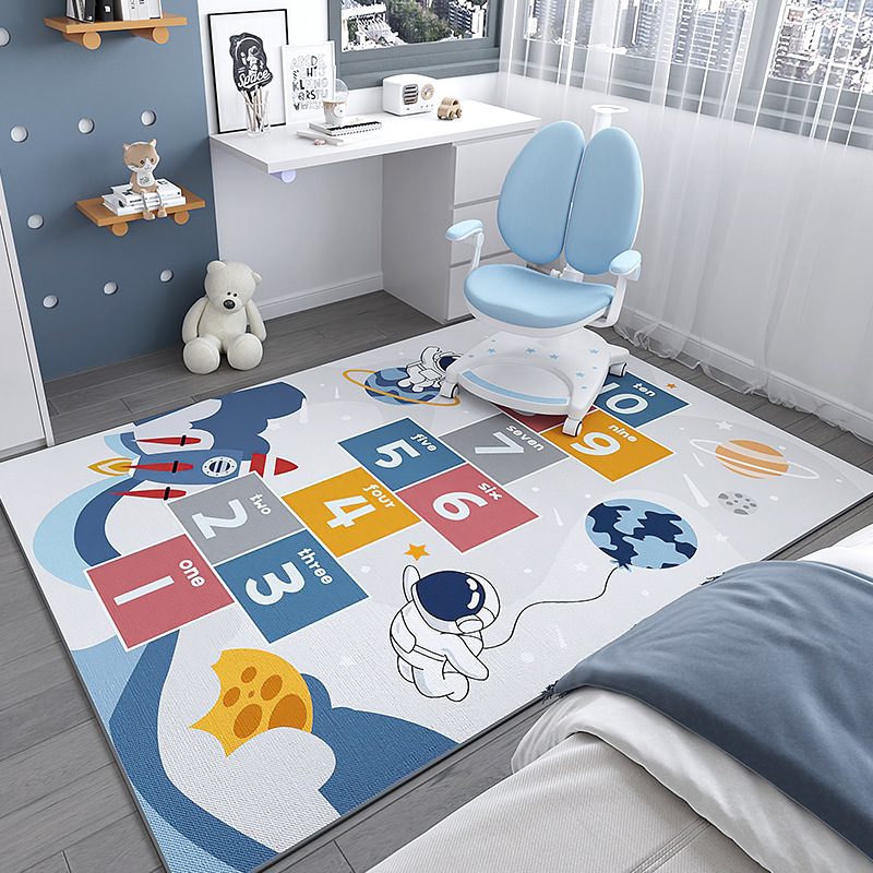 Alfombra infantil silla de computadora estera antideslizante área de lectura escritorio estudio mesa de estudio sala de estar dormitorio colchón junto a la cama image 19