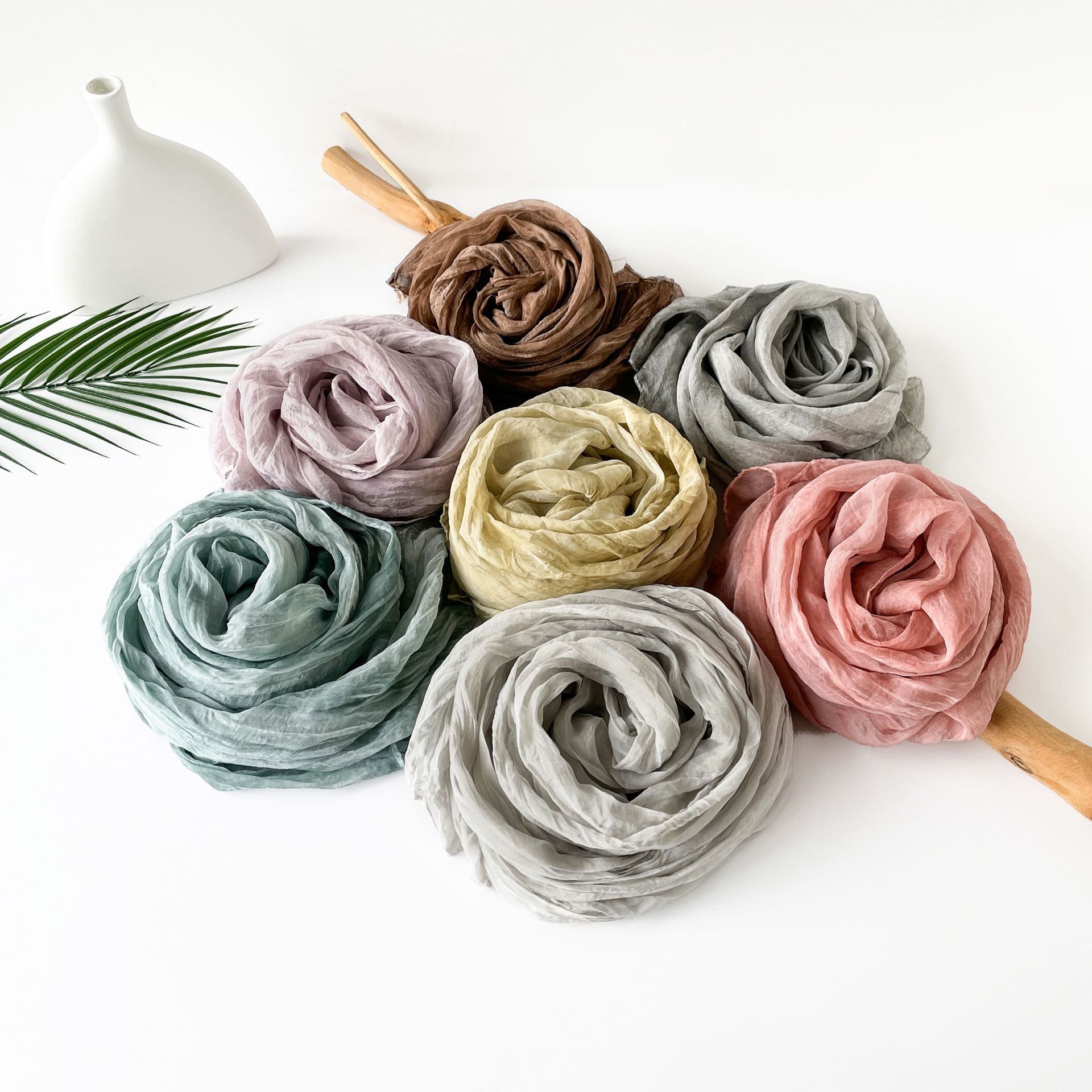 Women's Silk Scarf Lightweight Sunscreen Headscarf For Women_voghion.com
