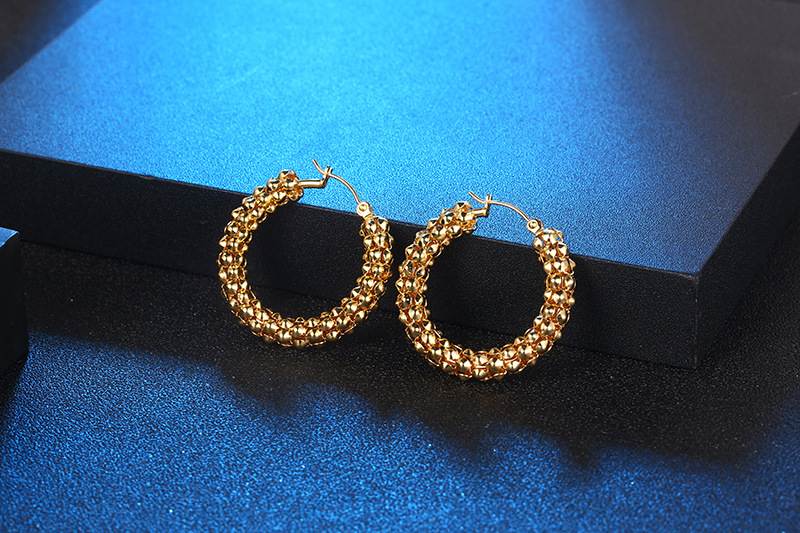 Vintage Style U Shape Titanium Steel Plating Earrings 1 Piece