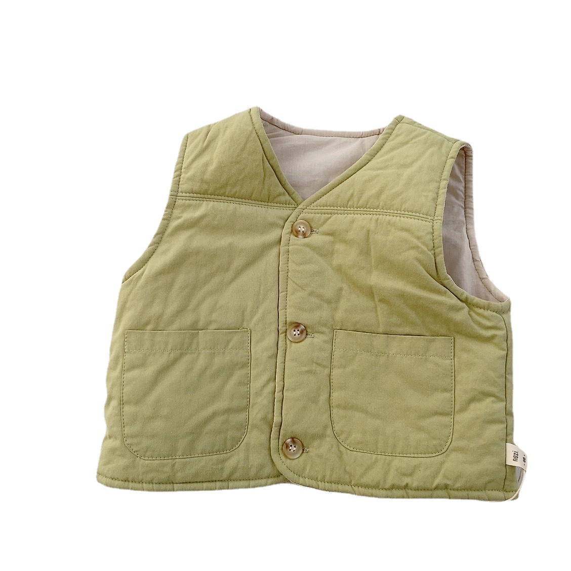 Chaleco de otoño e invierno para niños ins bebé estilo coreano ropa para niños Chaleco de bebé Chaleco de color sólido chaleco ropa de otoño e invierno