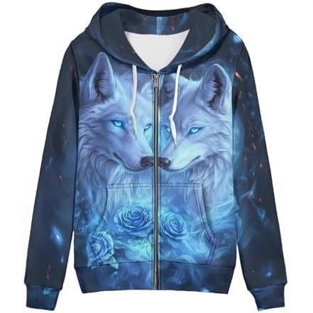 2025 Pure Fun 3D Pattern Zipper Comfortable and Versatile Personalized Neutral Zipper Hooded Sweatshirt Manufacturer Hot Sale