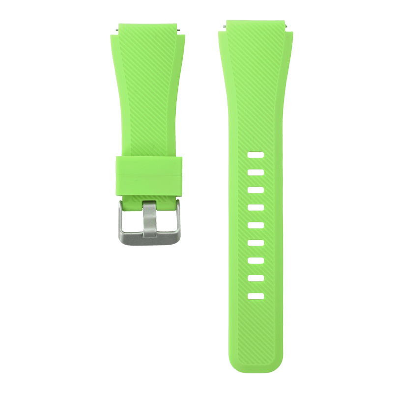 Compatible with Samsung S3 twill silicone strap 20/22mm, quick-release lugs, official same single-color silicone strap from Huawei undefined