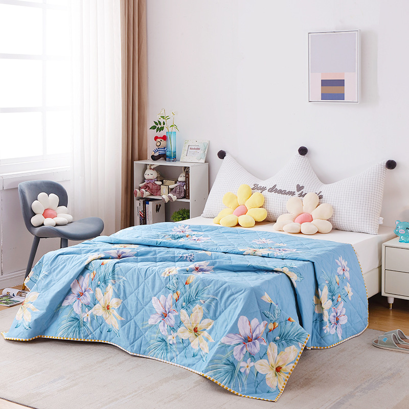 厂家直销空调被方舱医院夏季薄款双人单人儿童成人午睡被子包邮