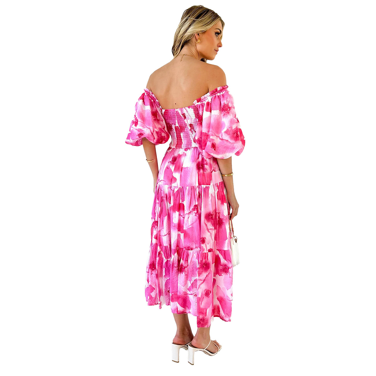 238g Weight Midi Dress Dress Length Type Sleeveless Sleeve Length Regular Dress Dresses Type Spandex, Polyester Fabric Type Mid Waist Waist Line Daily, Street Occasion Boat Neck Neckline Regular Fit Fit Type Flower Pattern Spring, Autumn Season Women's Gender Elegant, Vacation Style Wholesale Women's Elegant Vacation Flower Daily Street Boat Neck Sleeveless Regular Dress 34