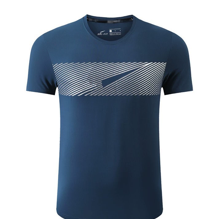 Быстрая сухая спортивная футболка для мужчин с короткими рукавами дышащая на открытом воздухе летняя свободная ледяная шелковая тренировка Футболка для бега