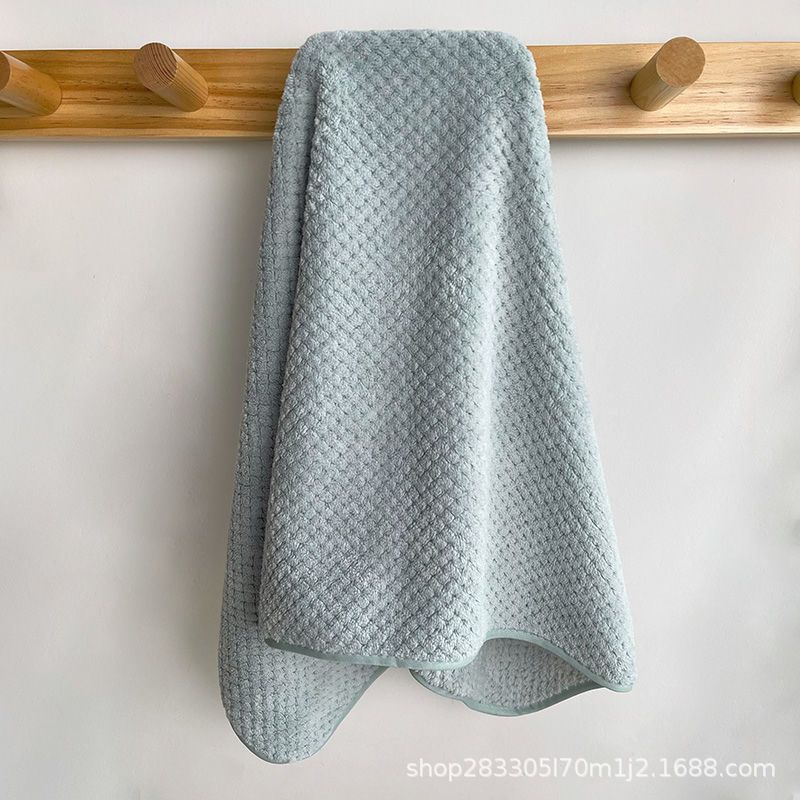 Toalla de coral para lavar la cara absorbe agua sin caer veloz para secar el cabello para hombres para limpiar el cabello