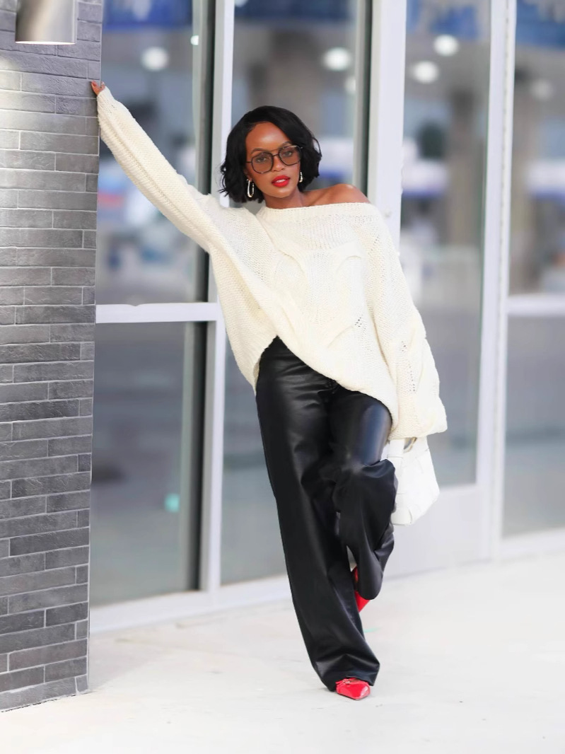 Pull oversize en maille torsadée pour femme - Pull d'hiver confortable avec points texturés 3D, coupe ample, style bohème chic, idéal pour l'automne et l'hiver_voghion.com