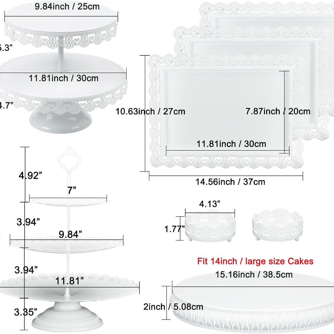 Creativo estilo europeo oro hueco estante de pastel de boda props mesa de postres decoración de postres tienda de postres refrigerio combinación de estante de pastel