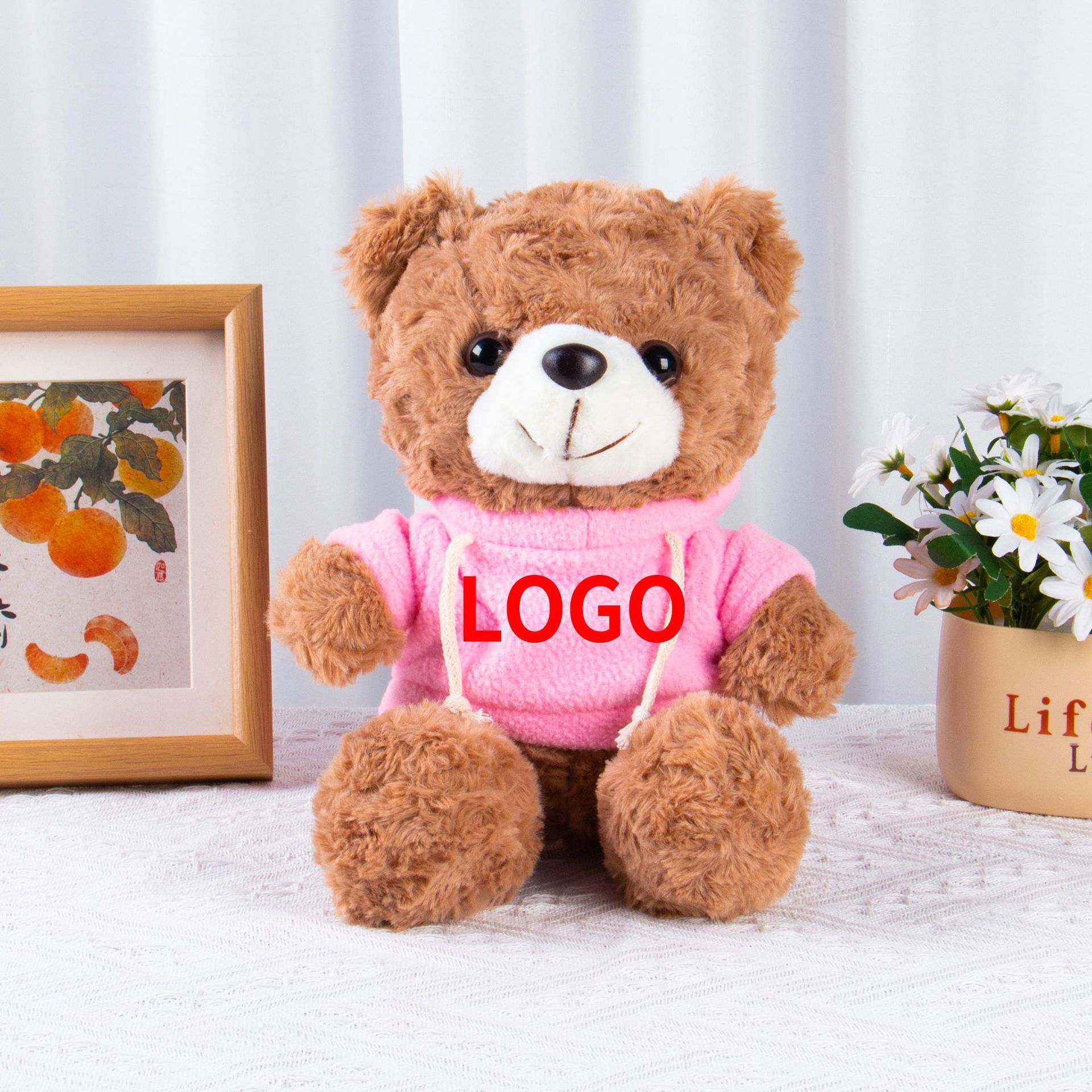 Muñecas de peluche, osos, camisetas, uniformes escolares, suéteres, muñecas para dibujar y imprimir logotipo