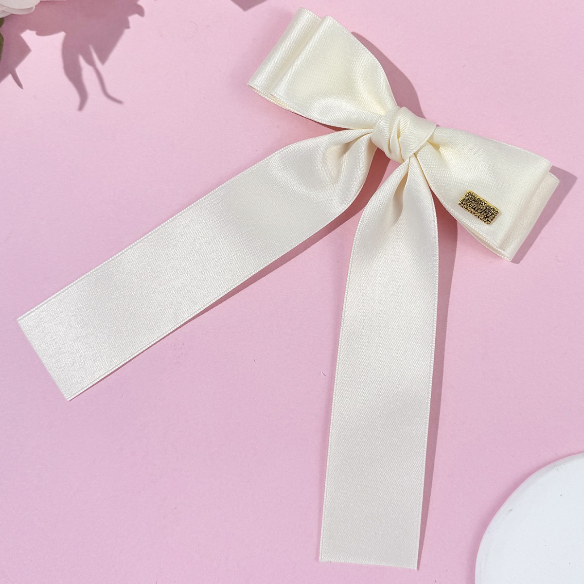 Women's Gender Princess Sweet Women's Bow Knot Ribbon Hair Clip