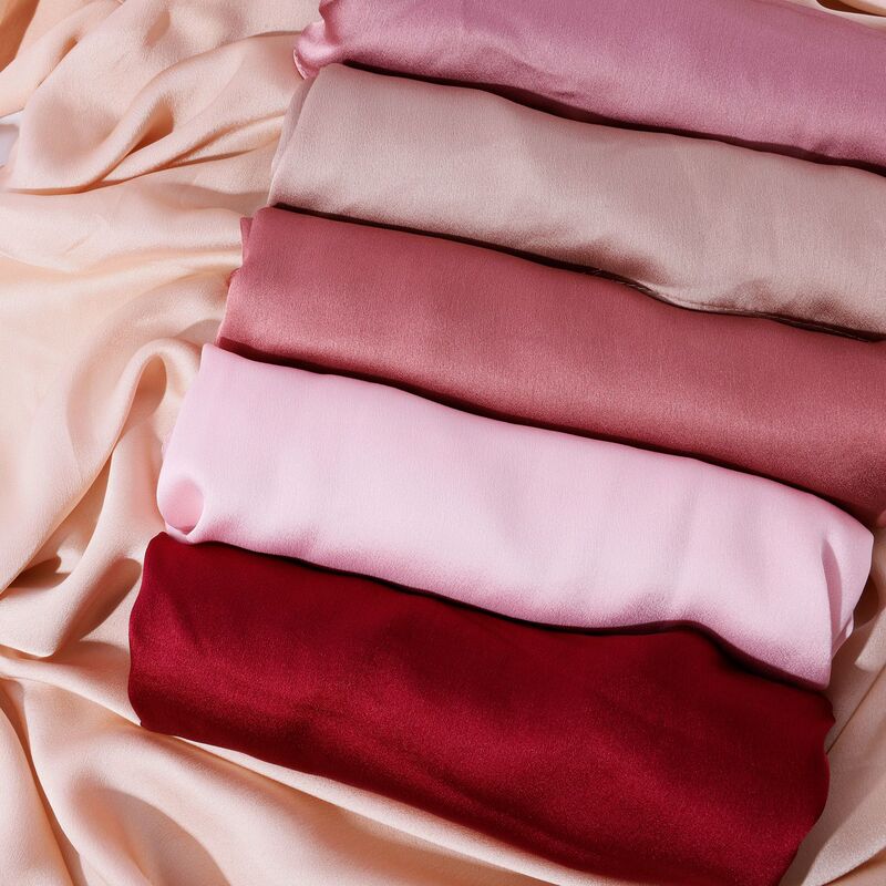 【Simulated Silk Stretch Satin】Breathable and Cool Wrinkled Satin Long Scarf, Shiny Silk Scarf, Head Wrap, Tudung, Smooth