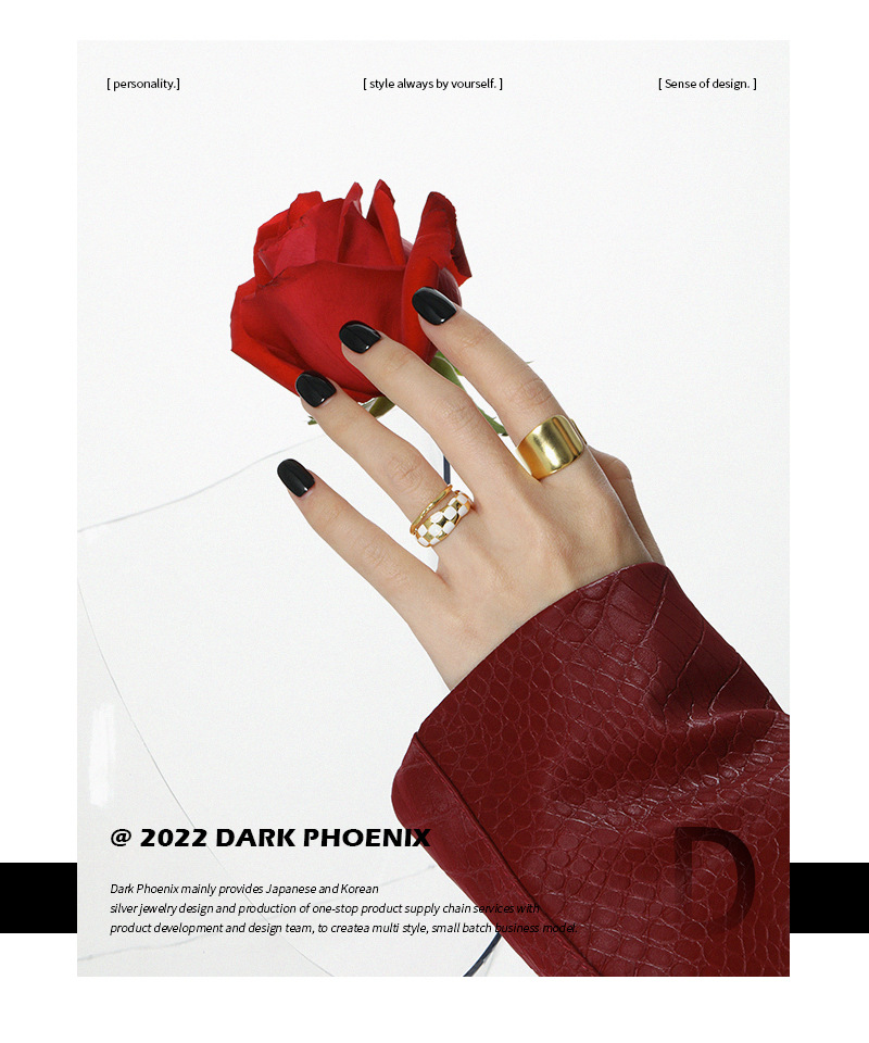 Fashion Geometric Sterling Silver Irregular Plating Open Ring 1 Piece