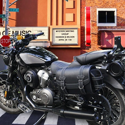 Retro Modified Waterproof, Sun-Resistant, Scratch-Resistant, Motorcycle trunk
