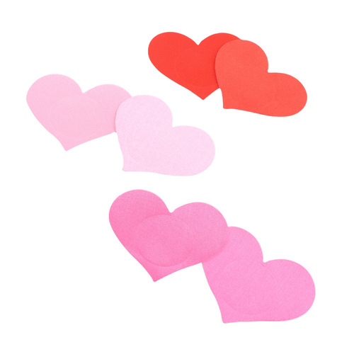 Heart-shaped nipple stickers, breast jewelry, breast stickers, fun flirting, sexy clothing accessories, dance accessories