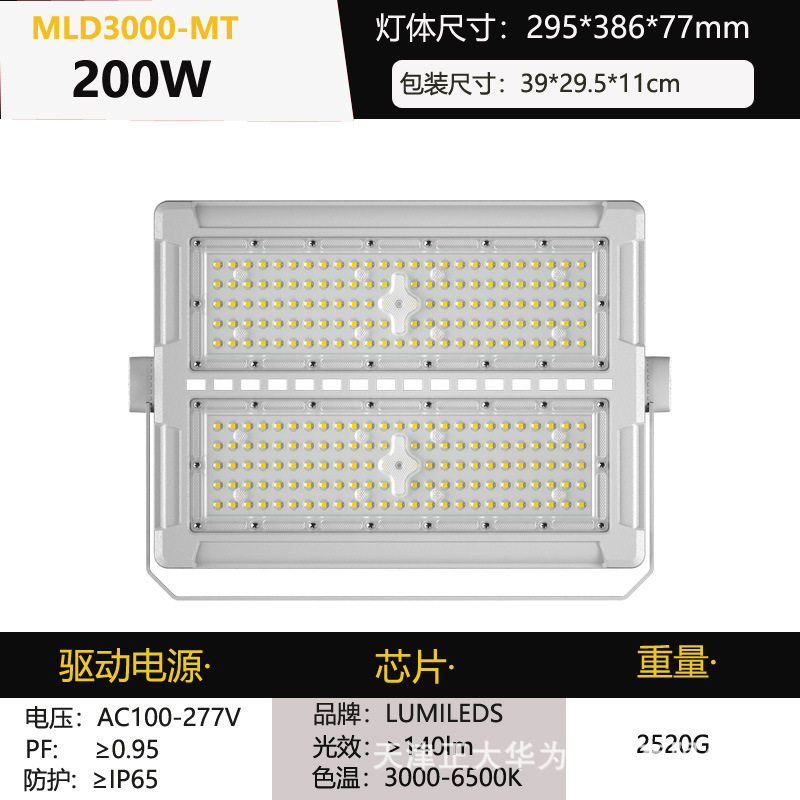 200W (2 juegos de 100W)