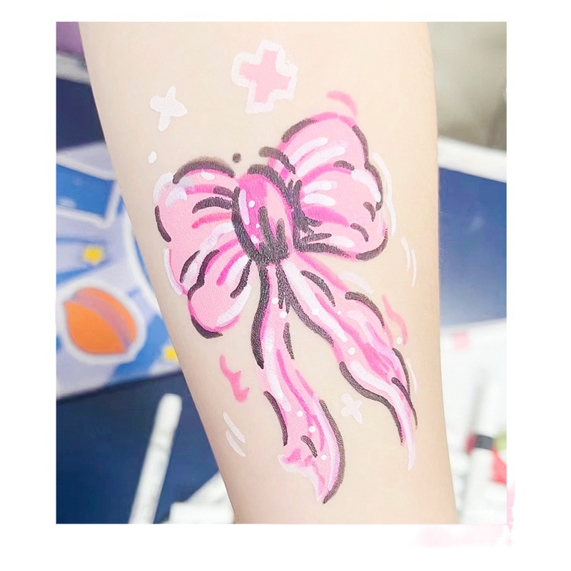 Cross-border especial de doble cabeza pintura de uñas graffiti pluma tatuaje pluma 10 colores conjunto mano cuenta pintura acrílico rotulador