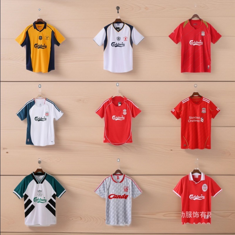 复古利物浦球衣Liverpool球迷版主场杰拉德俱乐部足球服足球球衣|undefined